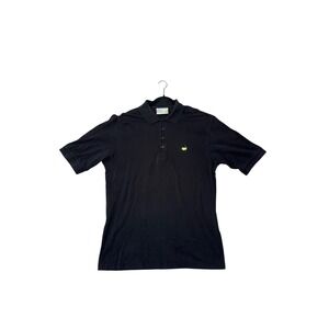 Slazenger Augusta National Golf Shop Polo Men Large Black Excellent Masters Logo